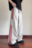 1506-1/KA1021/P35侧边条纹直筒休闲裤男士阔腿裤潮，男装休闲裤，星座1506-1