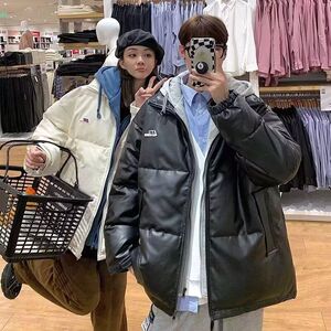 1506/M2071/P74冬季加绒加厚面包服新款潮流简约棉衣外套男1图片