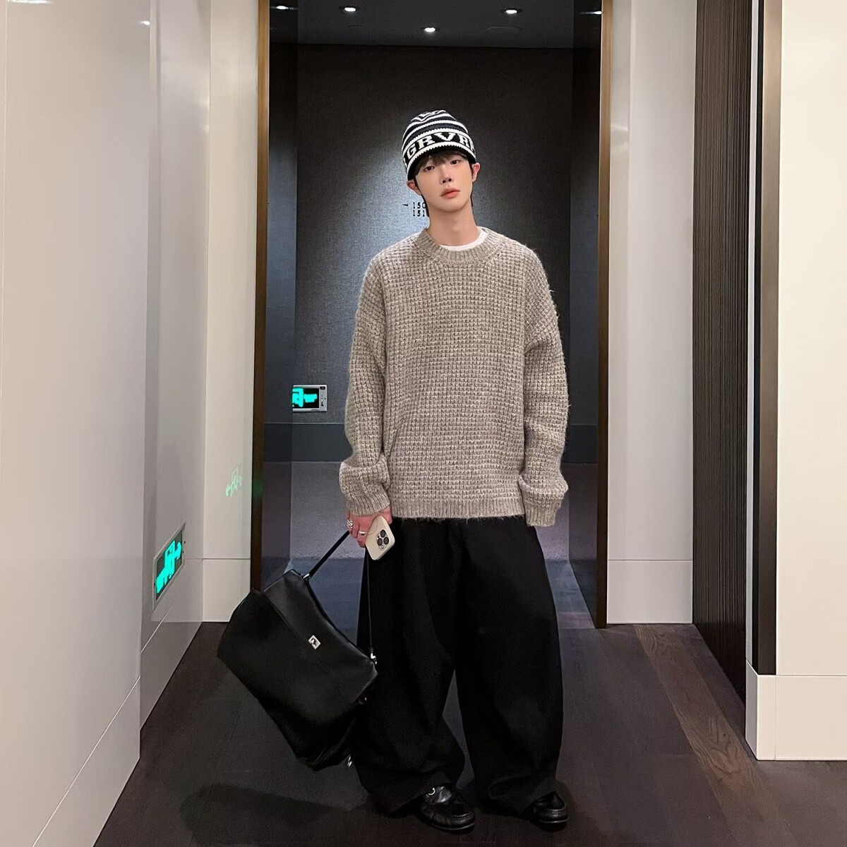 1506/MM51581/P56圆领毛衣针织衫男潮牌帅气秋冬季打底衫2,男装T恤,星座1506-1