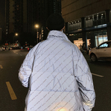 白鸭绒保暖夜光立领男士羽绒服潮流短款宽松外套2058/，男装羽绒服，星座1506-1