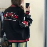 1506-1/JK191/P63美式复古撞色棒球服外套毛巾绣新款飞行员夹克潮，男装夹克，星座1506-1