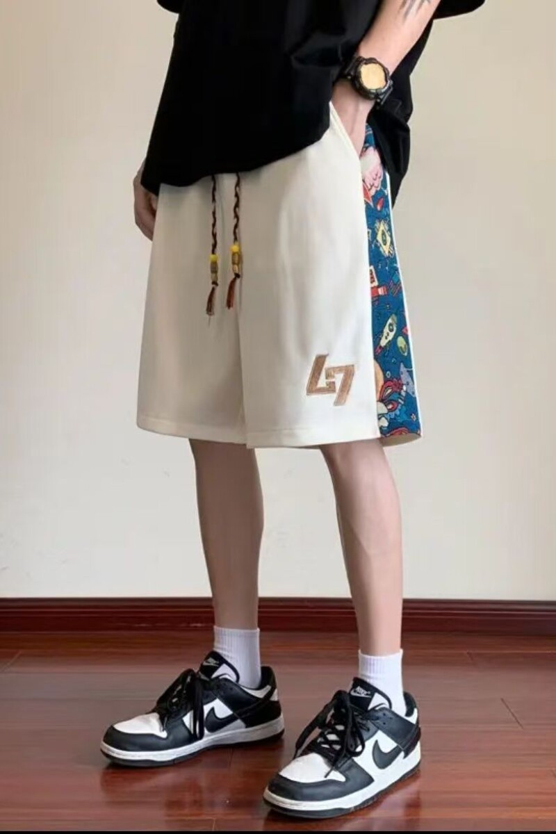 1506-1/KD191/P30夏季薄款宽松百搭休闲运动五分中裤子高街,男装休闲裤,星座1506-1