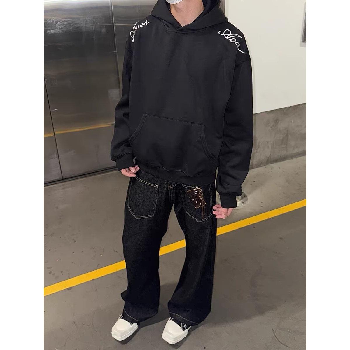 1506-1/WHT2351/P49美式卡通潮人连帽卫衣男,男装卫衣,星座1506-1