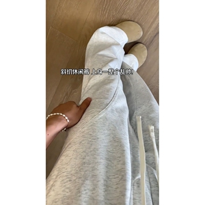 1506-1/K34911/P29男装美式重磅直筒垂感休闲卫裤男图片