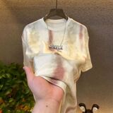 1506-1/TT681/P34短袖t恤男潮牌夏季宽松五分袖潮流简约印花上衣1，男装T恤，星座1506-1