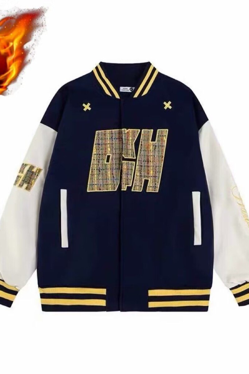 1506-1/JJK88061/P74美式潮牌棒球服夹克男潮字母图片