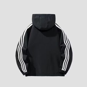 1506-1/J12561/P44欧美hiphop三条杠冲锋衣外套男图片