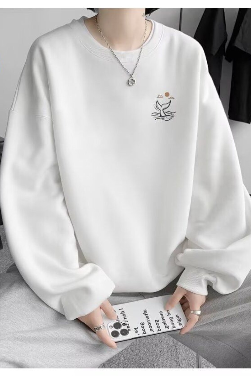 1506-1/WR70871/P39卫衣男生创意鱼尾印花简约休闲,男装卫衣,星座1506-1