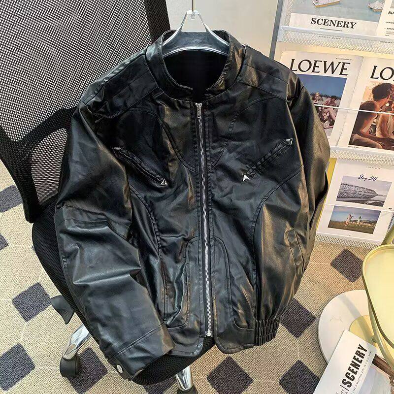 1506-1/JA1011/P75秋冬新款男机车U皮夹克皮衣男外套,男装夹克,星座1506-1