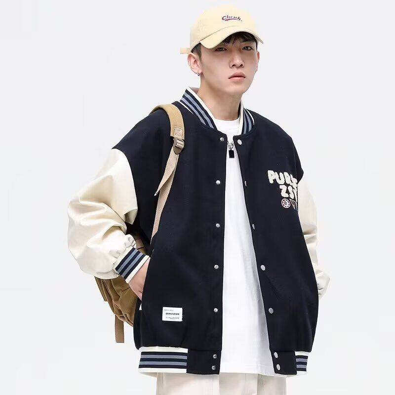 1506-1/JB011/P45春秋季撞色棒球服男装外套,女装短外套,星座1506-1