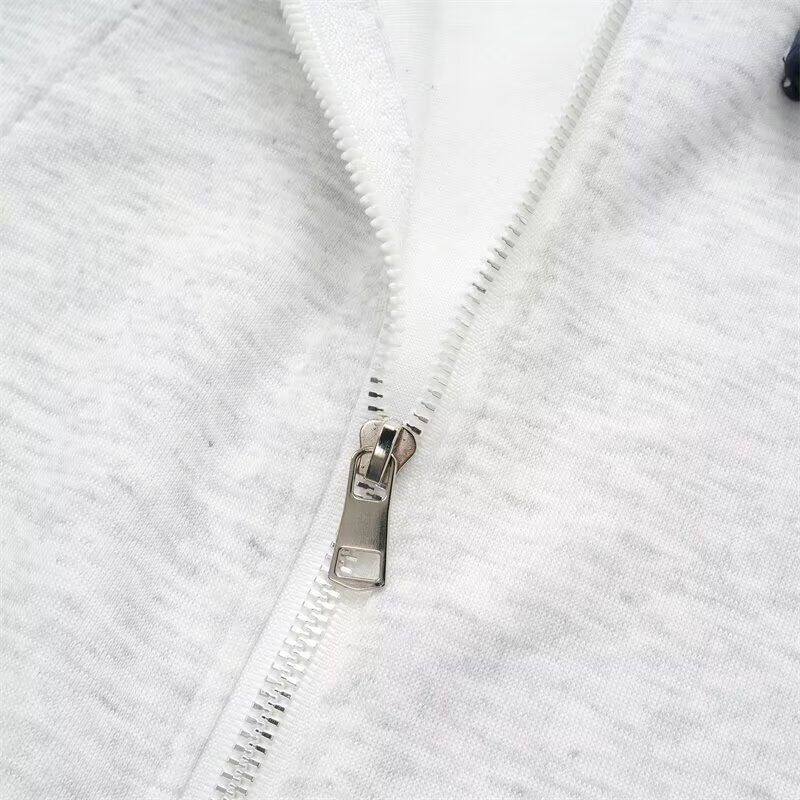 1506/WF1261/P52秋冬重磅三条杠开衫卫衣潮牌翻领棒球服1,女装职业装,星座1506-1