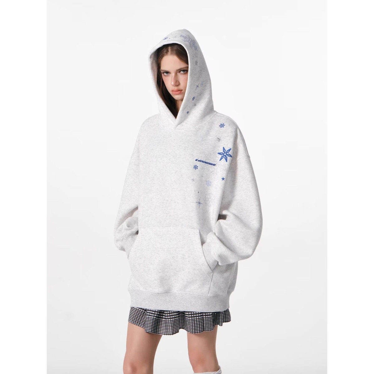 1506/WW0481/P47新款百搭简约宽松卫衣男士连帽衫男装外套1，女装短外套，星座1506-1