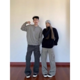 1506/M50091/P52秋冬美式复古休闲慵懒风针织衫男纯色毛衣1，男装针织衫/毛衣，星座1506-1