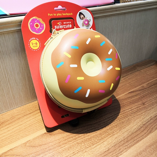 Детский ранец для детского сада, пончик подходит для мужчин и женщин, защитный водонепроницаемый рюкзак, защитная сумка, милая детская небольшая сумка, анти-потеряшка