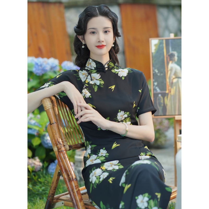 其他复古日常修身旗袍