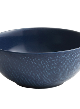 【外贸某牌餐具】黑色麻布纹2023新款好看的单个家用面汤沙拉碗BW