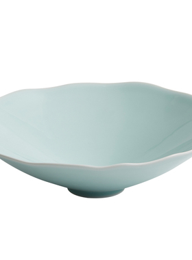 景德镇餐具异形斗笠青瓷家用高档面汤碗大号创意酒店特色餐具碗盘
