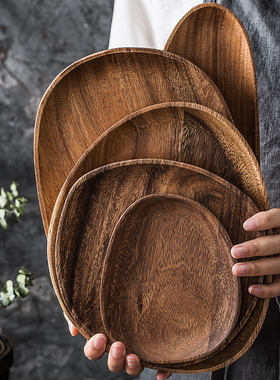 日式相思木砧板面包板披萨板实木菜板实木家用寿司面包摆盘托盘