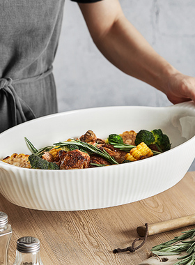 Tisbury商用双耳超大烤鸡烤盘微波炉烤箱专用JASPER CONRAN