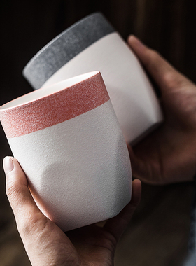 日式简约马克杯创意陶瓷咖啡杯家用水杯随手杯个性办公室泡茶杯