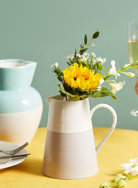 全标外贸出口英国Royal Doulto陶瓷欧式奶壶花瓶家用冷水壶大号