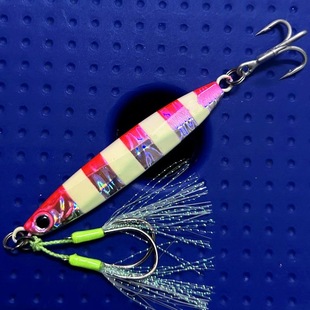 80g海钓船钓马鲛马友鬼头刀夜光速沉铁板路亚饵假饵 60g 35g 45g