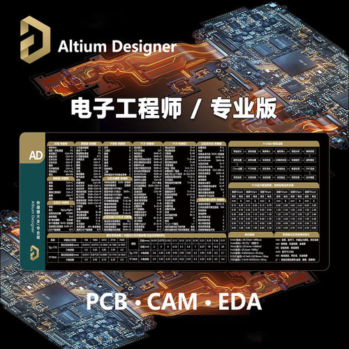 PCB电子工程鼠标垫快捷键立创EDA设计自动化Altium/Allegro/PADS