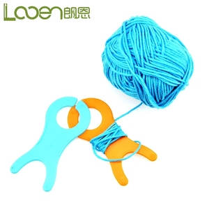 好用毛线编织鱼型绕线板DIY钩针编织工具理线器毛衣绕线 朗恩新款