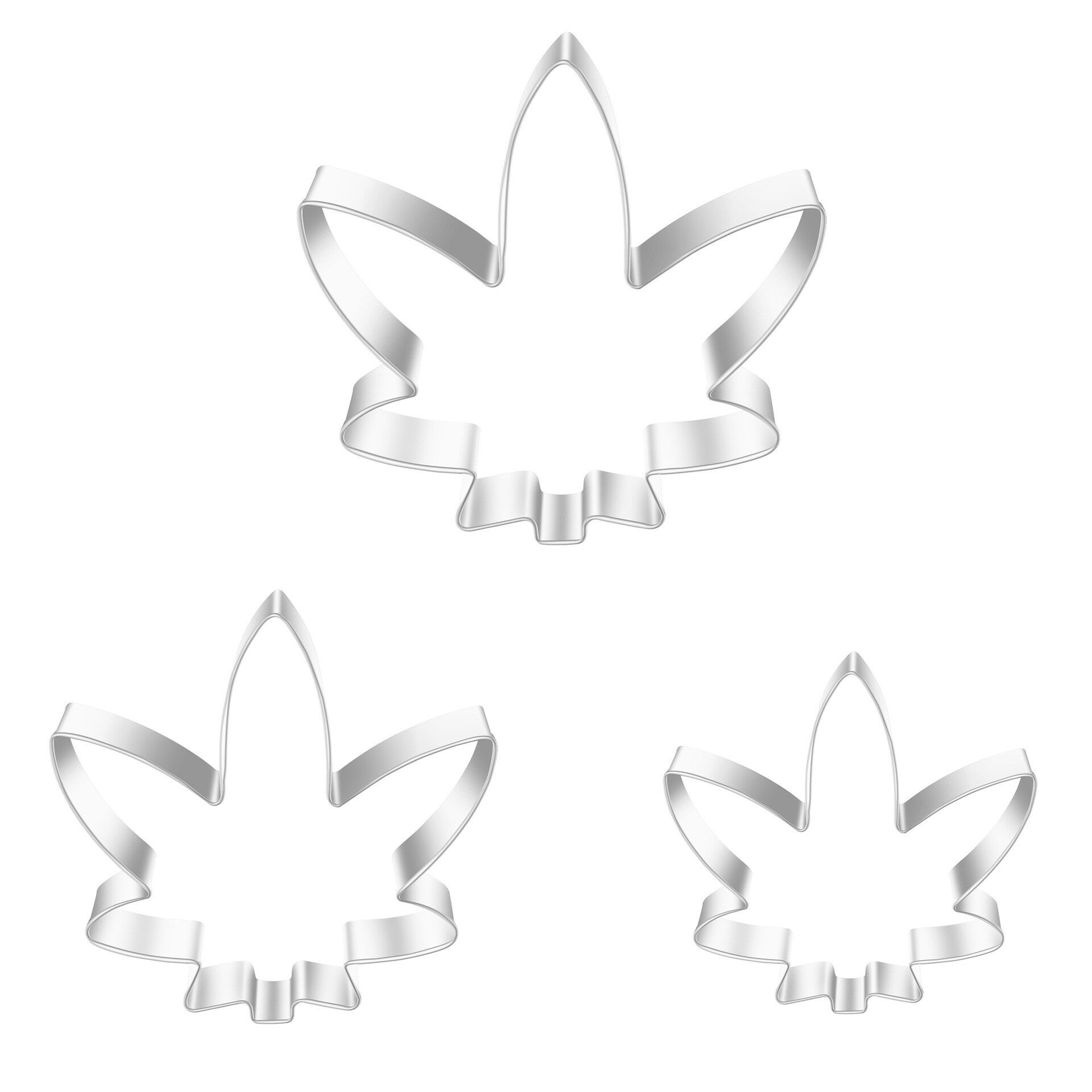 不锈钢树叶饼干模具 叶子翻糖蛋糕装饰造型套装 烘焙DIY工具