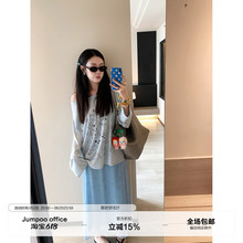 草莓跳 法式复古碎花高腰半身裙女夏季清新减龄垂感a字长款裙子