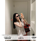 草莓跳 宽松休闲透气上衣 新款 韩系莱赛尔简约无袖 吊带背心女夏季