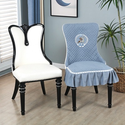 餐桌椅子套罩2025新款弧形餐椅轻奢高级感弹力北欧家用凳子椅套