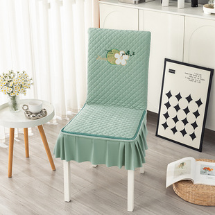 木椅子套罩2024新款高级感四季通用凳子套防猫抓家用餐桌椅套罩