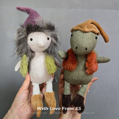 稀有绝版 英国jellycat森林守护者家族毛绒公仔 Forest护林人精灵