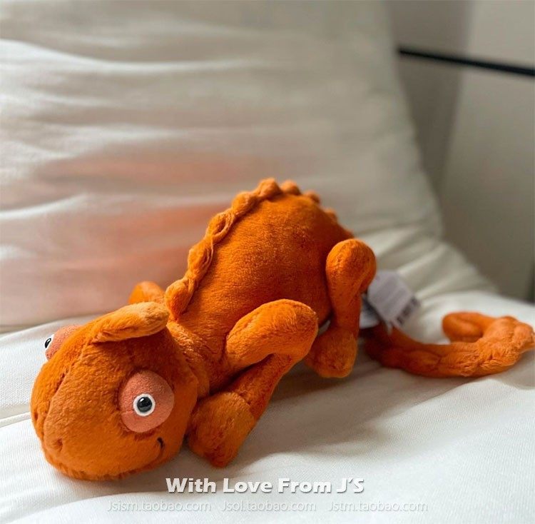 英国jellycat维维德vividie变色龙公仔 趴趴恐龙犰狳毛绒玩偶