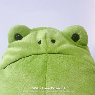 英国jellycat里奇雨蛙安抚玩偶 丑萌青蛙毛绒玩具 大蛙 胖蛙 逗蛙