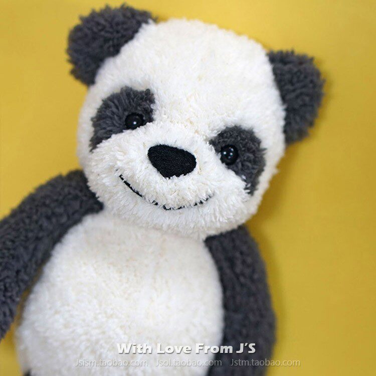 绝版！英国伍吉熊猫毛绒公仔 jellycat Woogie 猴子树懒安抚玩偶
