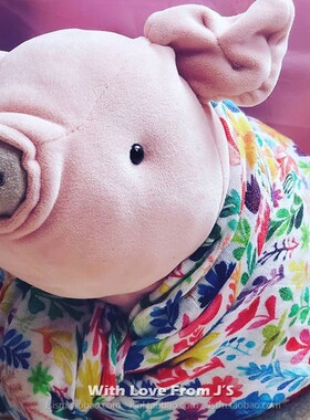 绝版！超软糯英国小猪动物公仔 jellycat Mellow 毛绒安抚玩偶 猪