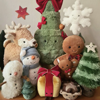 JELLYCAT圣诞限定毛绒安抚玩偶