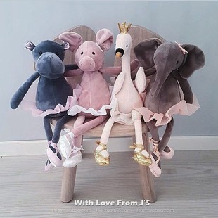 英国jellycat跳舞动物玩偶 芭蕾舞裙公仔女孩礼物 DANCING DARCEY