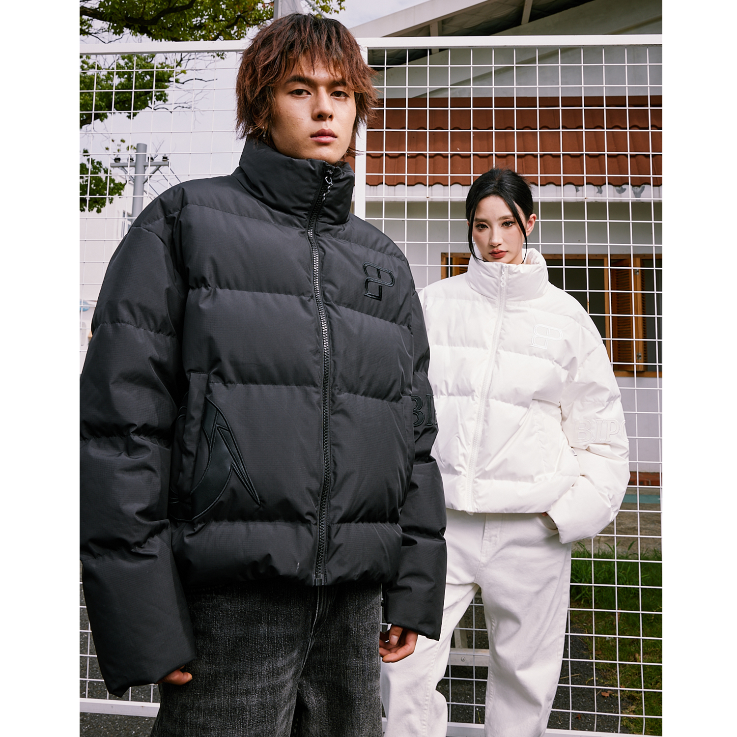 BIPOLAR冬季贴皮羽绒服