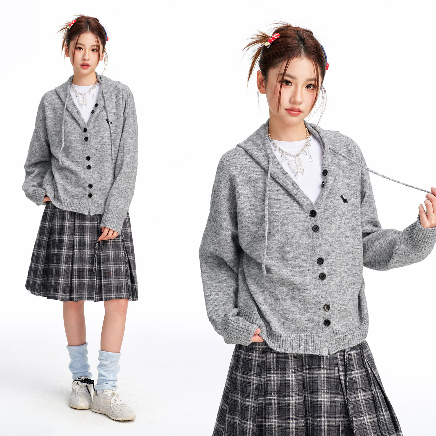 BIPOLAR连帽毛衣开衫外套韩系休闲套头上衣宽松慵懒长袖女春秋款,男装,针织衫/毛衣,淘宝优惠券,粉丝福利购,淘宝优惠卷