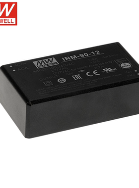 IRM-90-12/15/24/48 MEAN WELL/明纬 90W安装型绿色电源模块 全新