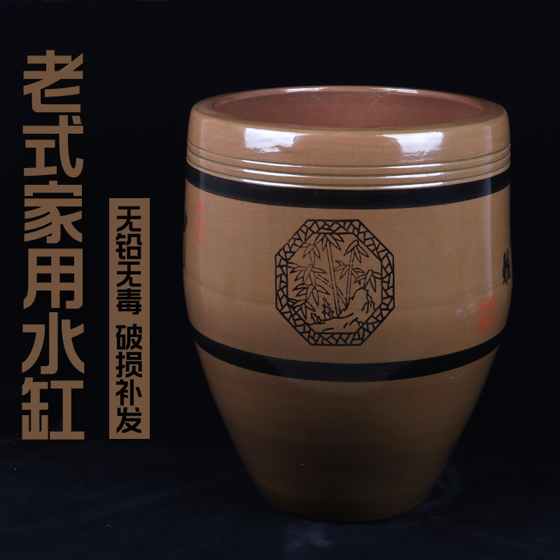 大水缸老式土陶缸陶瓷米缸桶庭院荷花鱼缸腌酱睡莲家用储水用大号在类目 厨房/烹饪用具, 厨用小工具/厨房储物, 储物瓶罐/厨房储物器皿, 米桶/米缸中 - 来自Buy2taobao.com提供专业的淘宝代购服务