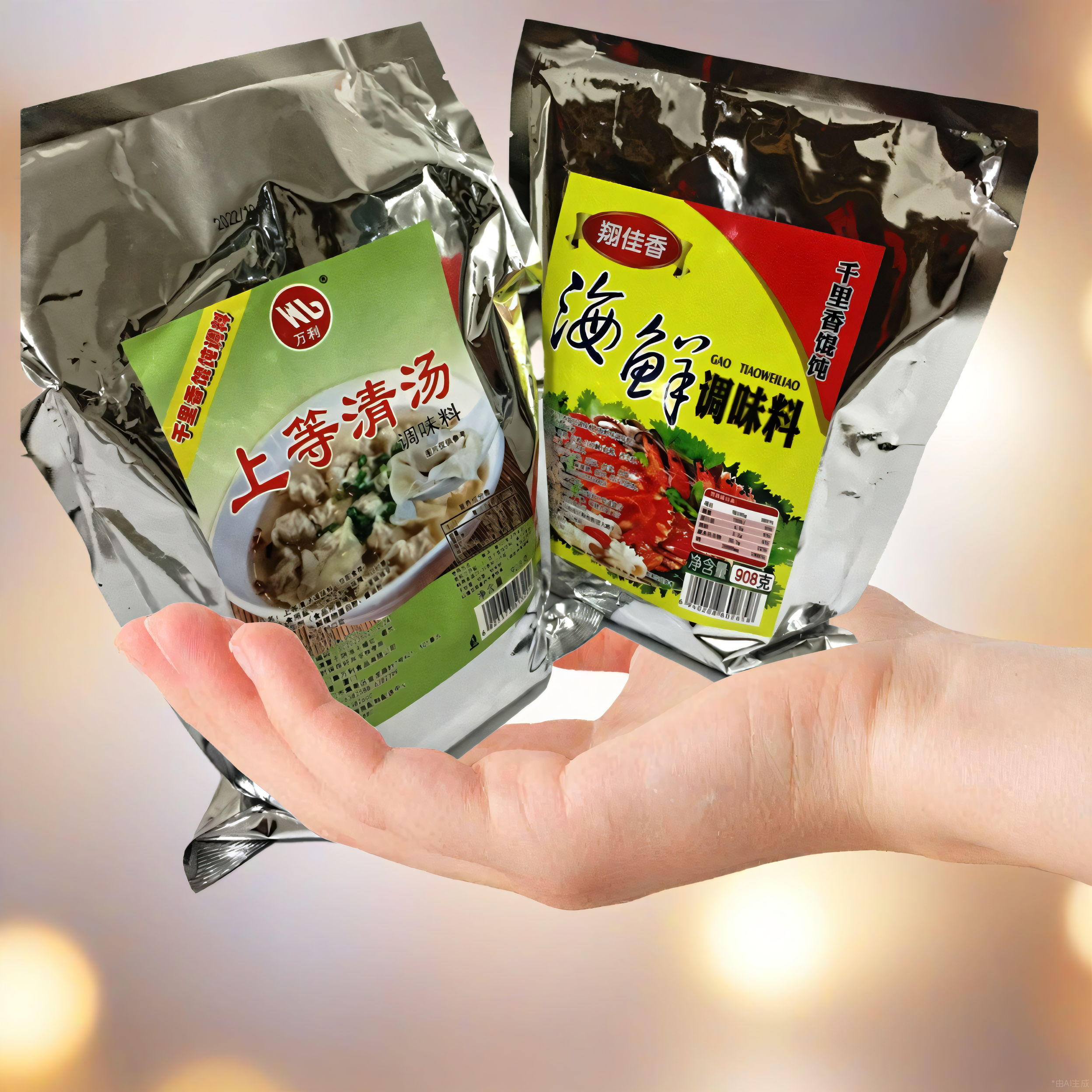 连锁加盟【1海鲜料+1上等汤】千里香海鲜粉汤料商用馄饨万利调料