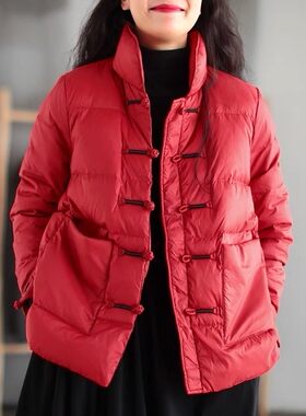 冬装棉袄民族风复古盘扣棉服