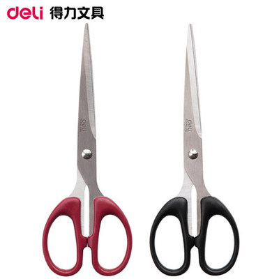 得力6009不锈钢180mm办公剪刀