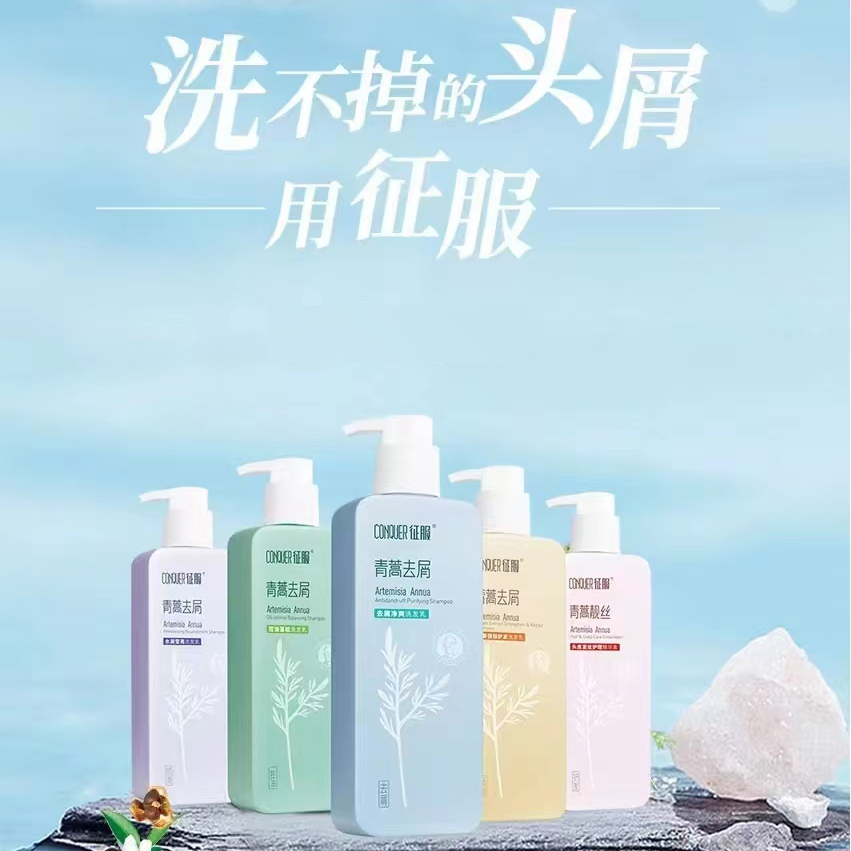CONQUER征服生姜青蒿止痒养发洗发水除螨控油去头屑洗发乳防干枯