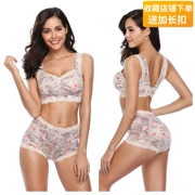 Bei Yin Ting cotton ren không có vòng thép thoáng khí áo ngực ngủ full cup kích thước lớn áo ngực áo lót - Bộ đồ lót