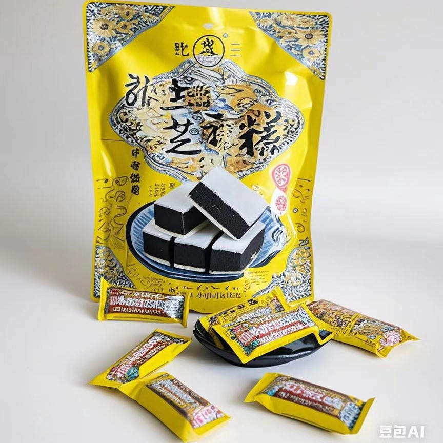 四川仁寿特产散称龙纹版张三芝麻糕黑芝麻糕传统面包系列500g包邮